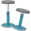 Leitz Ergo Cosy Active Sit Stand, Sgabello Ergonomico Girevole Regolabile in Altezza da 46 cm a 79 cm, Adatto alla Casa e all'Ufficio, 370 mm x 690 mm x 370 mm - Blu Calmo