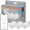 Osram Smart+ WiFi Termostato per termosifone, IP20, plastica, bianco, confezione da 3