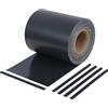 WOLTU Frangivista Recinzione in PVC, Telo Oscurante per Balcone 19cm x 35m, Strisce Protezione della Privacy per Giardino Incluse 25 Clip di Fissaggio, Antracite