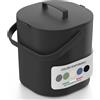 PTMS® Bidone Umido 6L - Cestino Umido coperchio da appendere e setaccio interno - Pattumiera Umido Cucina lavabile in lavastoviglie, compatta e funzionale - Disponibile in 5 colori