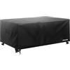 VEVOR Copertura per Mobili da Giardino 188 x 120 x 71 cm Copertura Impermeabile per Tavolo e Sedie da Pranzo da Esterno 420D, per Tavolo da Giardino con Presa d'Aria per Tutte Stagioni, Nero
