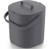 PTMS® Bidone Umido 6L - Cestino Umido con filtro a carbone attivo, coperchio da appendere e setaccio - Pattumiera Umido Cucina antiodore, lavabile in lavastoviglie - 5 colori eleganti