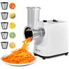 VEVOR Affettaverdure Grattugia da Cucina, Macchina per Insalata, Affettatrice per Verdure, Grattugia Rotante con 5 Accessori, Tagliaverdure con Lame in Acciaio Inox per Formaggio, Affettatura Rapida