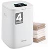 VEVOR Scaldasalviette Capienza 20 Litri con Schermo LED, Scaldacoperte per Bagno, 3 Livelli di Timer, Impostazione Temperatura, Blocco di Sicurezza, per Spa, Casa, Bianco