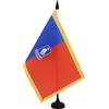AZ FLAG - Bandiera Da Tavolo USA Airborne 173 21x14 cm - Piccola Bandiera dell'Esercito Americano Ufficio 100% Poliestere Con Asta Di 25cm E Base In Plastica Nero