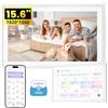 NEWYES Calendario digitale smart da 15,6 pollici con touchscreen, organizer da parete senza abbonamento, sincronizzazione Google/iCloud/Outlook, agenda elettronica con pianificatore di pasti e