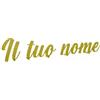 VENEZIANO Gruppo Veneziano - Scritta in plexiglass personalizzata 30-40-50-75 cm - nome in plexiglass specchiato personalizzato - Altezza massima 15cm spessore 3 mm - 100% made in Italy