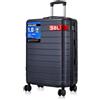Shavont Bagaglio da Stiva Media, Valigia da Viaggio Trolley Rigida Ryanair Cabina con 4 Spinner Ruote con Lucchetto in ABS+PC