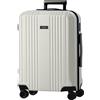 FERGÉ Set di valigie 3 pezzi con guscio rigido e lucchetto TSA Cannes, set di trolley da viaggio (cabin, L, XL) Set di 3 valigie con guscio rigido, trolley con 4 ruote morbide, robusto trolley in