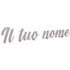 VENEZIANO Gruppo Veneziano - Scritta in plexiglass personalizzata 30-40-50-75 cm - nome in plexiglass specchiato personalizzato - Altezza massima 15cm spessore 3 mm - 100% made in Italy