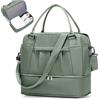 SEAFEW Borsone da Viaggio,Bagaglio a Mano 40x30x20 Ryanair Borsa da Viaggio con Scomparto per le Scarpe,Borsa da Cabina Ryanair Borsa Sportiva Borsone da Palestra da Weekend,U3-Verde