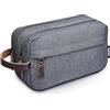 WANDF Astuccio da toilette da uomo da viaggio, borsa da bagno, accessori da viaggio, astuccio per trucco, da donna, organizzatori di servizi igienici, B - Denim Grigio, m