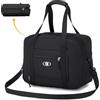 BAGZY Bagaglio a Mano 40x30x20 Wizzair, Impermeabile Borsa Cabina da Viaggio Aereo Pieghevole, per Parto Ospedale, da Ginnastica, Nero 25L Nylon