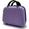 R.Leone Valigia da 1 pezzo Fino a Set 4 Trolley Rigido grande, medio, bagaglio a mano adatto Ryanair 55x40x20cm e beauty case 8 ruote in ABS 2092 (Lilla, XS Beauty case)