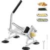 VEVOR Affettatrice Verdure Frutta Commerciale 3/8 Pollici, Affettatrice Taglia Verdure in Acciaio Inox Lega di Alluminio, Affettatrice Manuale con Piedini Antiscivolo, Cipolle, Patate, Limoni