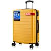 Shavont Bagaglio da Stiva Media, Valigia da Viaggio Trolley Rigida Ryanair Cabina con 4 Spinner Ruote con Lucchetto in ABS+PC