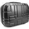 R.Leone Valigia da 1 pezzo Fino a Set 4 Trolley Rigido grande, medio, bagaglio a mano e beauty case 8 ruote in ABS 611 (Grigio, XS Borsetta Beauty Case)