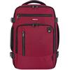 ECOHUB Zaino Ryanair 40x20x25 Bagaglio a Mano 40x20x25 Ryanair Zaino da Viaggio Valigia Bagaglio a Mano Borsa da Viaggio Borsa tote ecologica in PET riciclato da 20 litri,Brevettato.(Rosso)