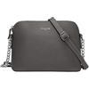 David Jones - Piccola Borsa a Tracolla Spalla Donna Catena - Borsa Mano PU Pelle Messenger Crossbody Bag - Clutch Borsetta Sera Pochette Moda - Shopping Viaggio Sacchetto Borsello - Argento