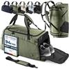 bemaxx Borsone Palestra Uomo Donna Borsa da Viaggio + Funzione Zaino Scomparto Scarpe e Bagnato | Borsa Sportiva da Allenamento Nuoto Fitness Gym Training Sacca Bagaglio a Mano Duffel Bag | 40 L Verde