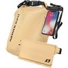 Nordlight Dry Bag Sacca Impermeabile con Custodia Per Cellulare e Marsupio (10L, Beige) Zaino, Sacca Stagna Borsa Impermeabile - Spiaggia, Canoa, Stand Up Paddling, Immersioni