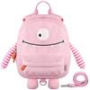 GAGAKU Zaino Bambina con Imbracatura di Sicurezza Anti-perdita 2-4 anni Cartone animato 3D Mini Zaino Scuola Primaria Bambini Ragazze Ragazzi Materna Gita - Rosa