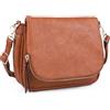 GLITZALL Borsa a Tracolla Da Donna Piccola,in Pelle PU Marrone