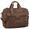 STILORD "Leandro" Borsa portadocumenti in pelle uomo donna Borsa da lavoro con tracolla con scomparto per PC 15,6 pollici in cuoio stile vintage Colore:colorado - marrone