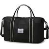 BAGZY Bagaglio a Mano Easyjet 45x36x20 Borsone da Viaggio Donna 33L Pieghevole Impermeabile Borsas per Sportiva Borsone da Palestra Borsa da Viaggio Borsas da Weekend per Uomo Borso da Cabina nero
