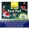 Tetra Pond Test 7in1 - Test dell'acqua per laghetto da giardino, controllo rapido e semplice della qualità dell'acqua nei laghetti da giardino, 1 confezione (25 strisce reattive)
