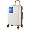 Shavont Bagaglio da Stiva Media, Valigia da Viaggio Trolley Rigida Ryanair Cabina con 4 Spinner Ruote con Lucchetto in ABS+PC