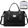 SEAFEW Borsone da Viaggio,Bagaglio a Mano Easyjet Borsa da Viaggio con Scomparto per le Scarpe, Borsa da Cabina per Easyjet Borsa Sportiva Borsone da Palestra da Weekend,C1-Nero