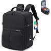 SPAHER 25L Bagaglio a Mano 40x30x20 Ryanair Zaino da Viaggio Aere, Nero