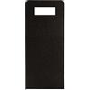 Ideen mit Herz Borsa per bottiglie in feltro, 17 cm x 40 cm, con manico, colore nero