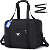 SPAHER Bagaglio a Mano 40x30x20 Ryanair Wizzair Borsone da Viaggio 25L Borsa da Cabina Mamma per Aereo Palestra Weekend Ospedale Donna Uomo Impermeabile Cabin Bag con Tracolla Rimovibile, Nero