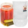 KOTARBAU® Set 10 Pezzi Pressini Per Barattoli Conserve - Plastica - 100 mm - Bianco - Pressini per Conserve - Presselli per Barattoli