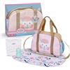 BABY born Borsa fasciatoio - Borsa per bambole con design floreale - Include materassino, pannolino & barattolo di cipria - Accessorio per bambole di alta qualità - Per bambole da 36 cm & 43 cm