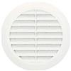 KOTARBAU® Griglia di aerazione 100 mm, flangia tonda bianco griglia a lamelle griglia di ventilazione raccordo per tubi