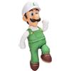 THE SUPER MARIO BROS. MOVIE Peluche snodabile di Fire Luigi del film Super Mario Galaxy, 35,5 cm, con licenza ufficiale Jakks Pacific, con testa scolpita di Roto, peluche da collezione Nintendo