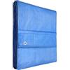 KOTARBAU® Telo Impermeabile Esterno - Polietilene - 10 x 12 m - Blu - 75 g/m² - Telo Sotto Piscina Fuori Terra - Copertura con Occhielli - Telone Robusto - Copertura Esterna - Telone da Giardino