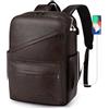SPAHER Zaino da Viaggio Pelle Aereo 40x30x20 Wizzair Zaino Porta PC 15,6 Pollici con Porta di Ricarica USB Piccolo Zaini da Cabina Lavoro Ufficio Donna Uomo 25L Bagaglio a Mano Travel Backpack
