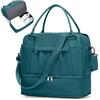 SEAFEW Borsone da Viaggio,Bagaglio a Mano 40x30x20 Ryanair Borsa da Viaggio con Scomparto per le Scarpe,Borsa da Cabina Ryanair Borsa Sportiva Borsone da Palestra da Weekend,U5-Blu Pavone Royal