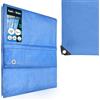 KOTARBAU® Telo Impermeabile Esterno - Polietilene - 5 x 5 m - Blu - 75 g/m² - Telo Sotto Piscina Fuori Terra - Copertura con Occhielli - Telone Robusto - Copertura Esterna - Telone da Giardino