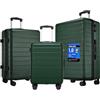 Shavont 3 Set di Bagaglio a Mano Piccola, Bagaglio da Stiva Media Grande, Valigia da Viaggio Trolley Rigida Ryanair Cabina con Lucchetto in ABS+PC