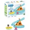 PLAYMOBIL Junior AQUA 71687 Isola con dondolo acquatico, inclusi isola e rifugio per animali, giocattolo sostenibile realizzato in plastica a base vegetale, bambini dai 12 mesi in su