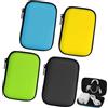Aolso Borsa da Trasporto Uno, 4 Pezzi Portatile Borsa per Carte Uno Flip, Custodia per Carte Impermeabile e Resistente All'umidità, Adatto per Una varietà di Carta(Giallo/Verde/Blu/Nero)