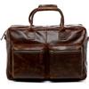 SID & VAIN® Borsa tracolla porta pc vera pelle vintage BRIGHTON grande XL cartella per laptop computer portatile Messenger portadocumenti Business uomo marrone prodotto artigianale