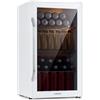 Klarstein Mini Frigo da Camera per Birra, Frigo Portatile da Camera, Piccolo da Ufficio, Mini da Ufficio con Porta in Vetro, Bar da con Ripiani Rimovibili, 3-10°C, 80L