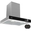 Klarstein AirNova - Cappa da Cucina da 60cm, Cappa Aspirante a Parete, 620 m³/ora, Efficienza Energetica A++, LED: 6500K, Silenziosa: 49 dB, Acciaio Inox, Ricircolo & Scarico