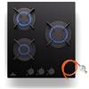 Klarstein Piano Cottura a Gas 3 Fuochi da Incasso 5200W, Piano Integrato in Acciaio Inox con Bruciatore Wok, Piano Cottura 3 Fuochi Gas per Cucina Moderna